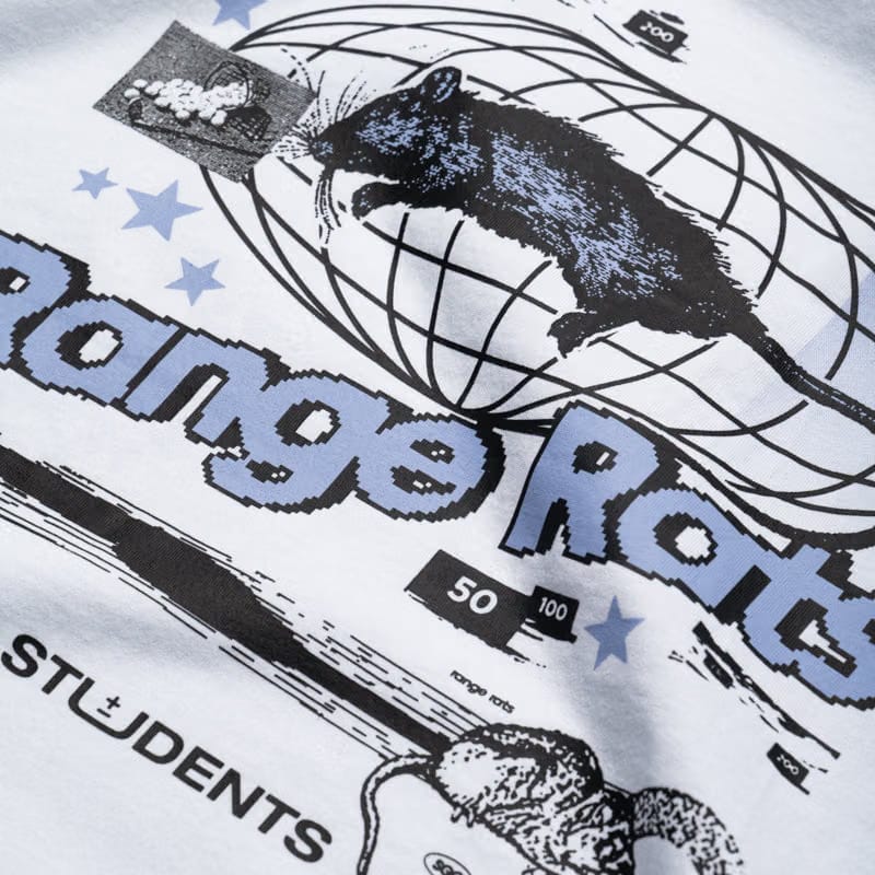 Students Golf Range Rats Tee - White