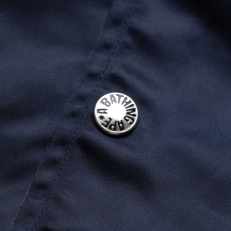 BAPE A Bathing Ape Baseball Varsity Jacket - Navy