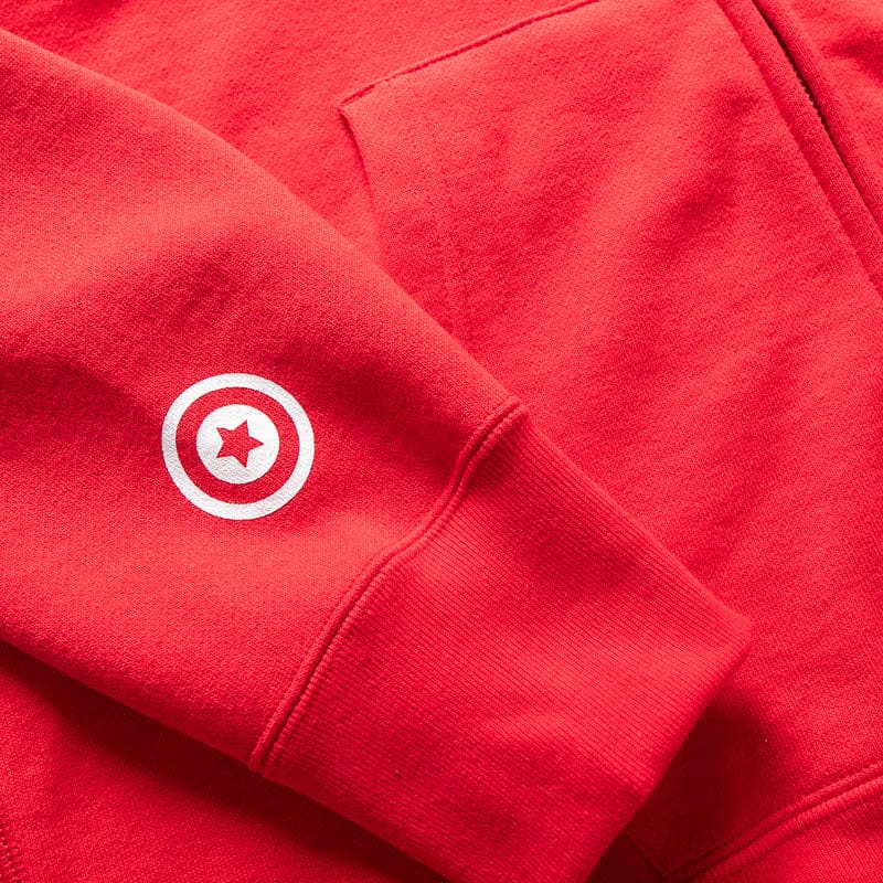 BAPE A Bathing Ape Tiger Full Zip Hoodie - Red