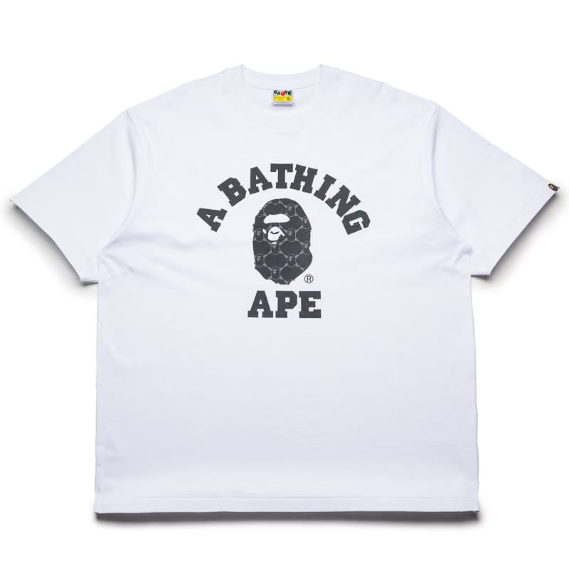 BAPE A Bathing Ape College Monogram College Tee - White