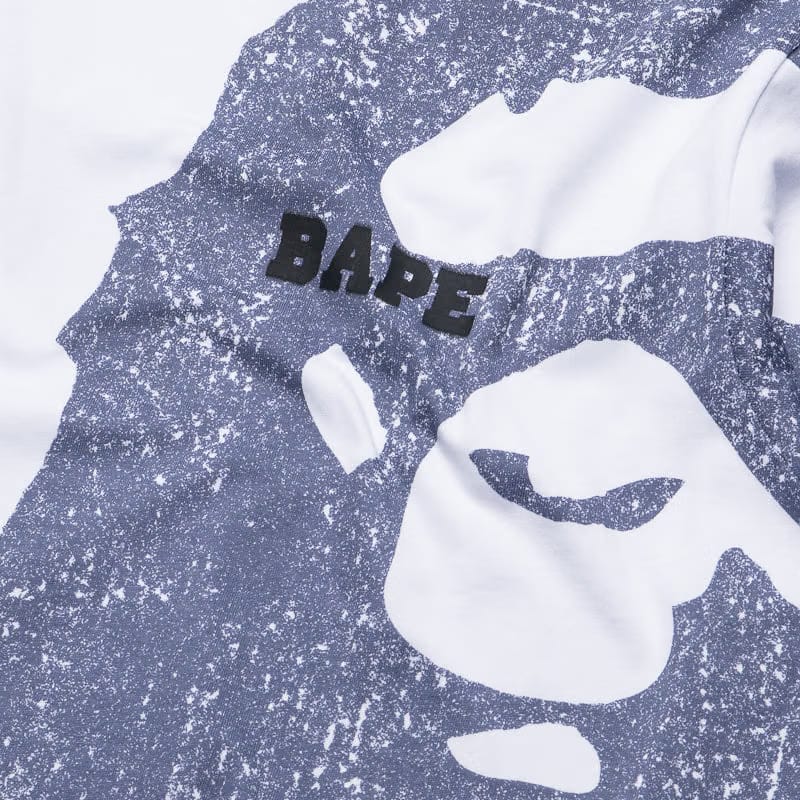 BAPE A Bathing Ape Water Print College Relaxed Tee - White
