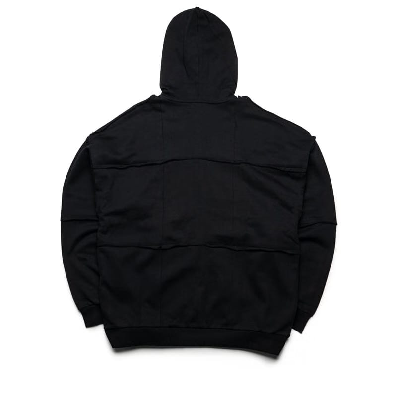 Flaneur Cut & Sew Zip Up Hoodie - Black