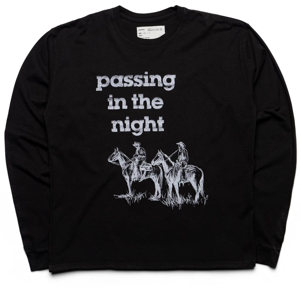 One Of These Days Passing in the Night L/S Tee - Black