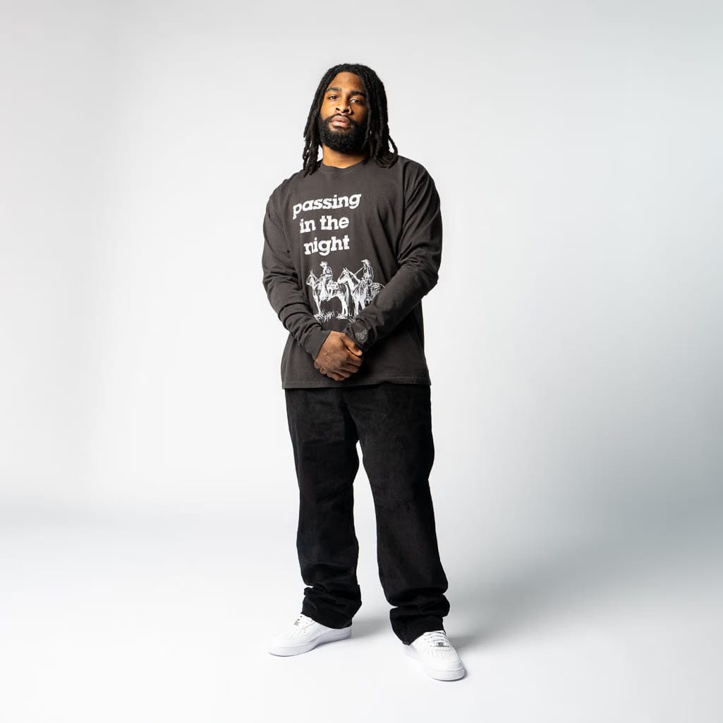 One Of These Days Passing in the Night L/S Tee - Black