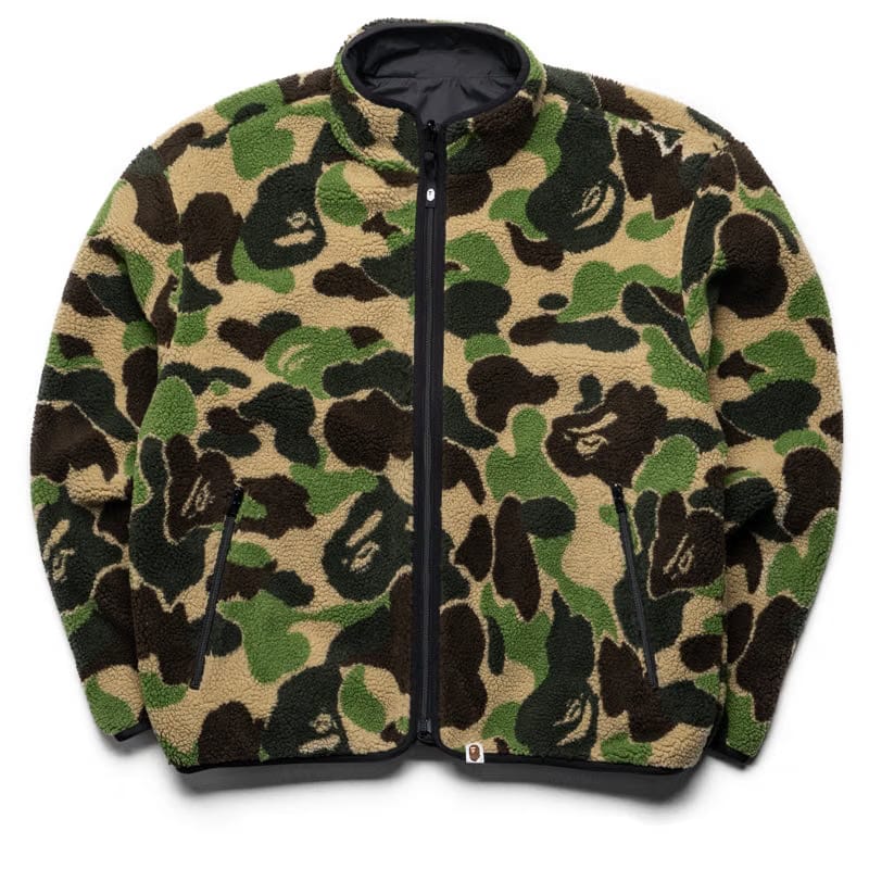 BAPE A Bathing Ape ABC Camo Boa Reversible Jacket - Green