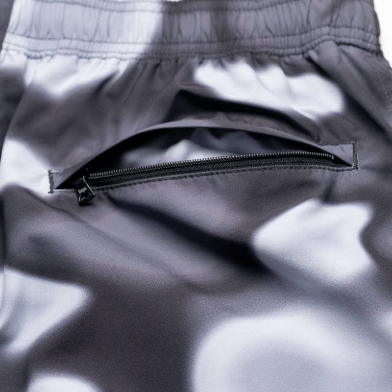 BAPE A Bathing Ape Liquid Camo One Point Beach Shorts - Black
