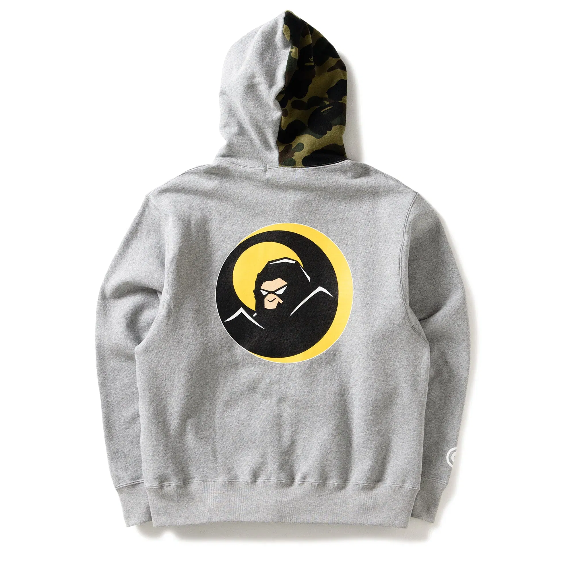 BAPE A Bathing Ape Shadow Bape Relaxed Fit Hoodie - Grey