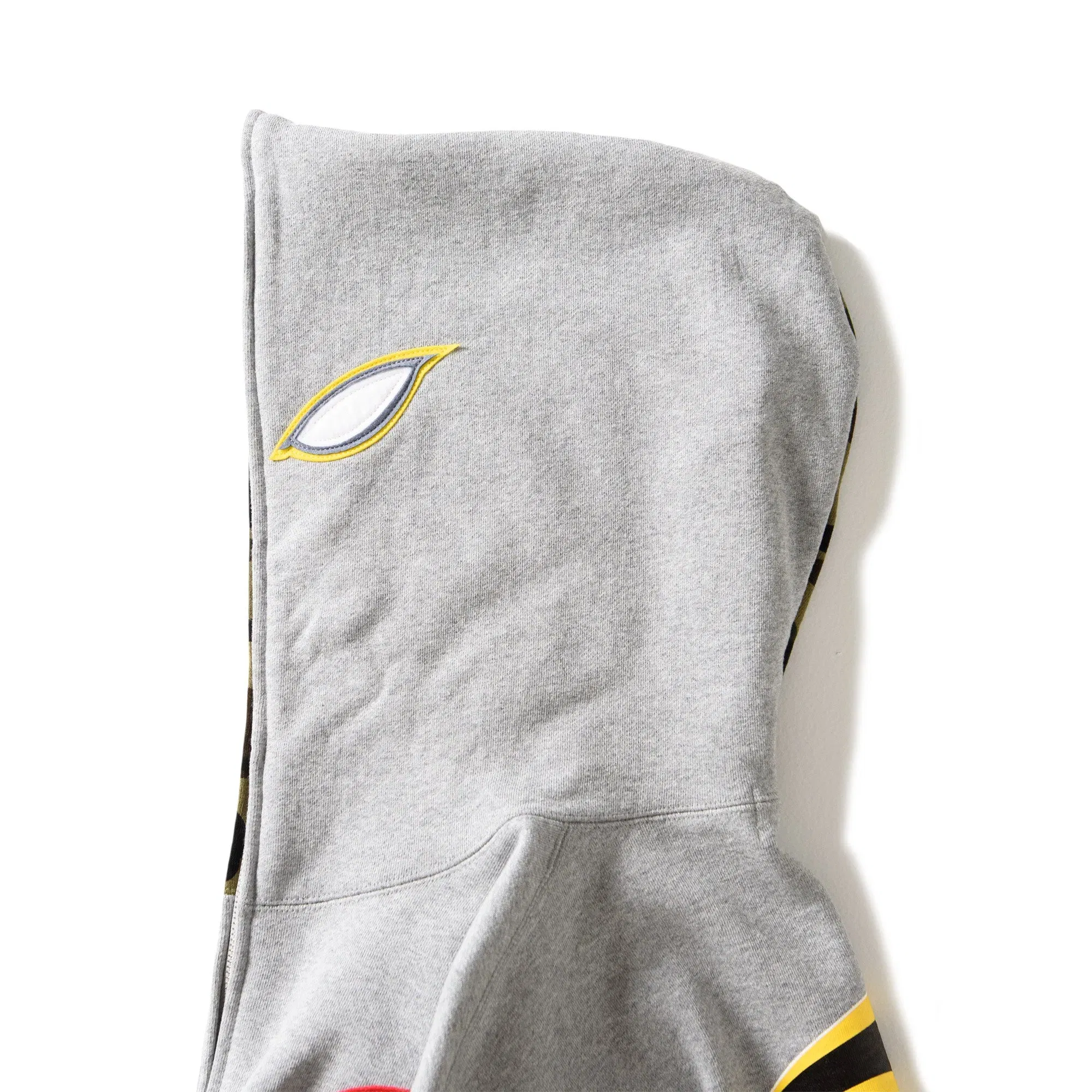BAPE A Bathing Ape Shadow Bape Relaxed Fit Hoodie - Grey