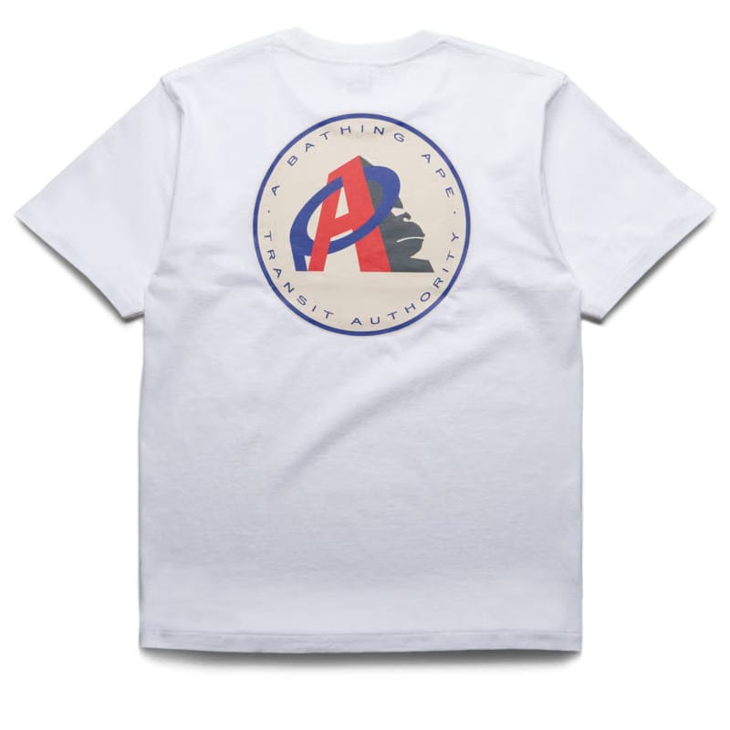 BAPE A Bathing Ape Ape Transit Authority Tee - White