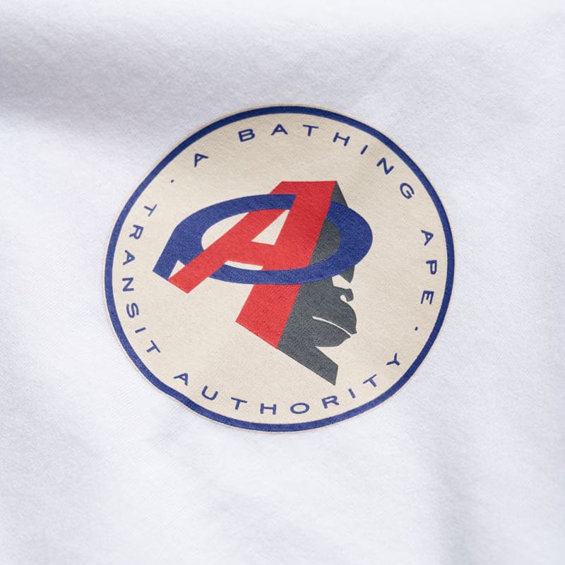 BAPE A Bathing Ape Ape Transit Authority Tee - White