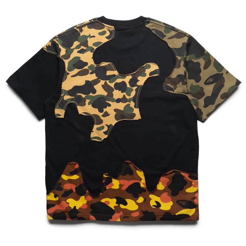 BAPE A Bathing Ape 1st Camo Upcycled Logo Tee - Black
