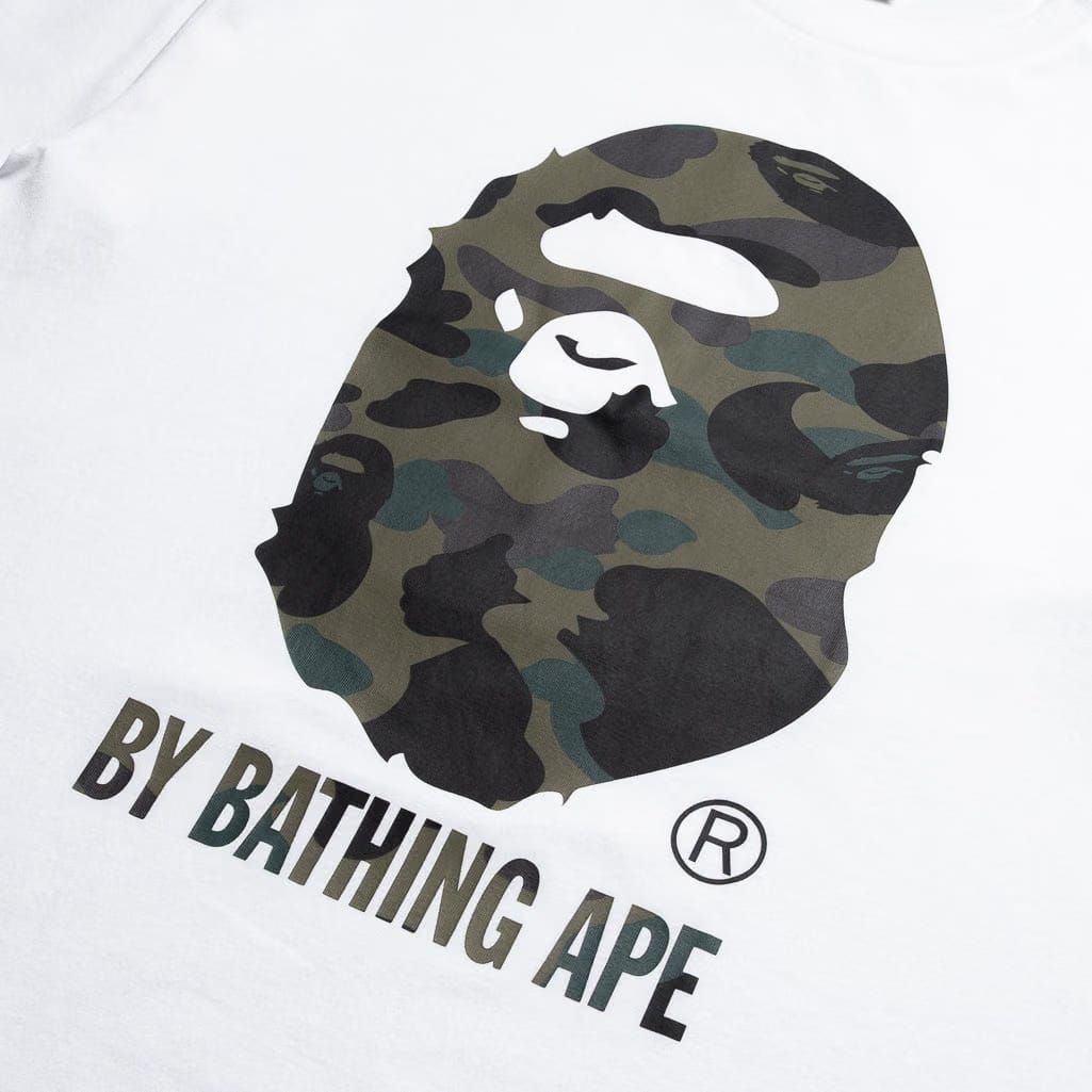 BAPE A Bathing Ape 1st Camo By Bathing Ape Tee - White/Green
