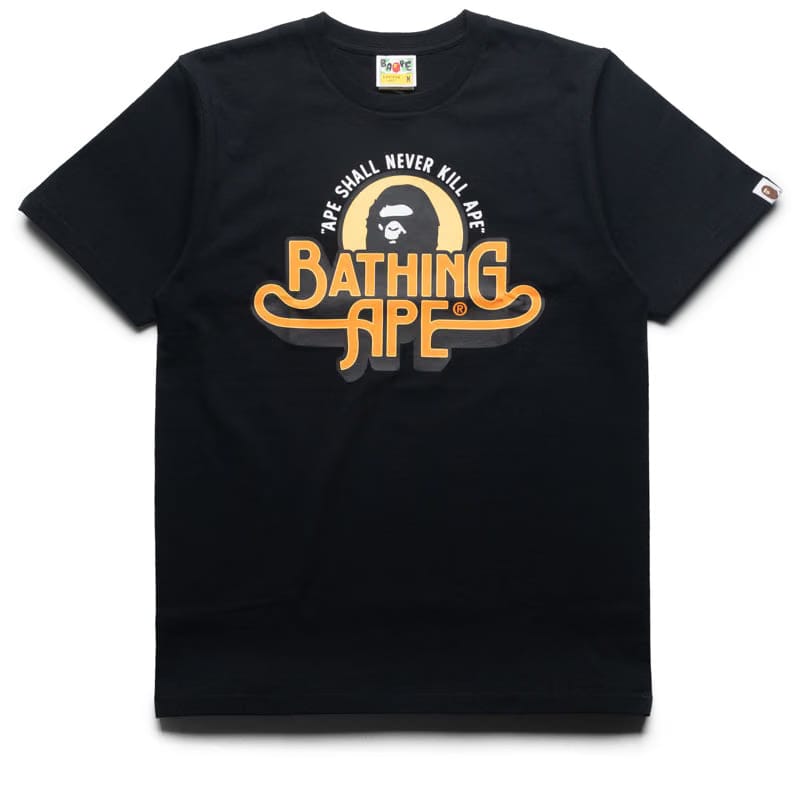 BAPE A Bathing Ape Genuine Garment Logo Tee - Black