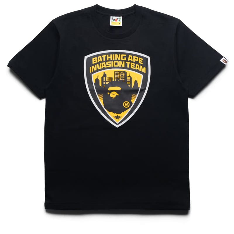 BAPE A Bathing Ape Security Emblem Tee - Black