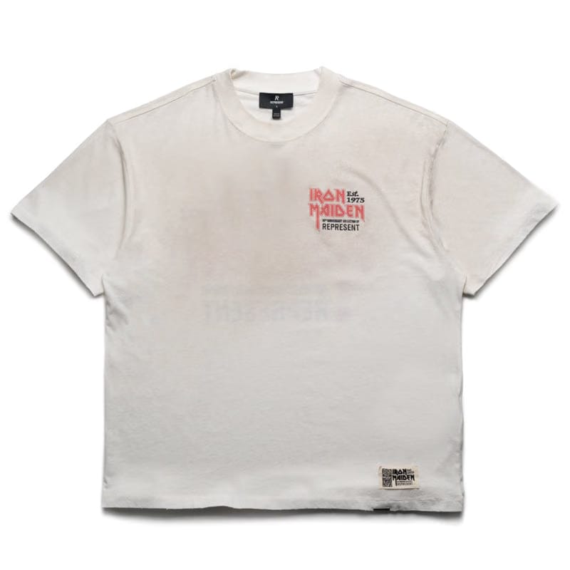 Represent Iron Maiden x Represent Anniversary Tee - Washed Ecru