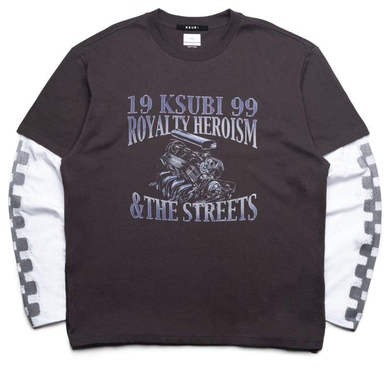 Ksubi Engine Layered L/S Tee - Faded Black