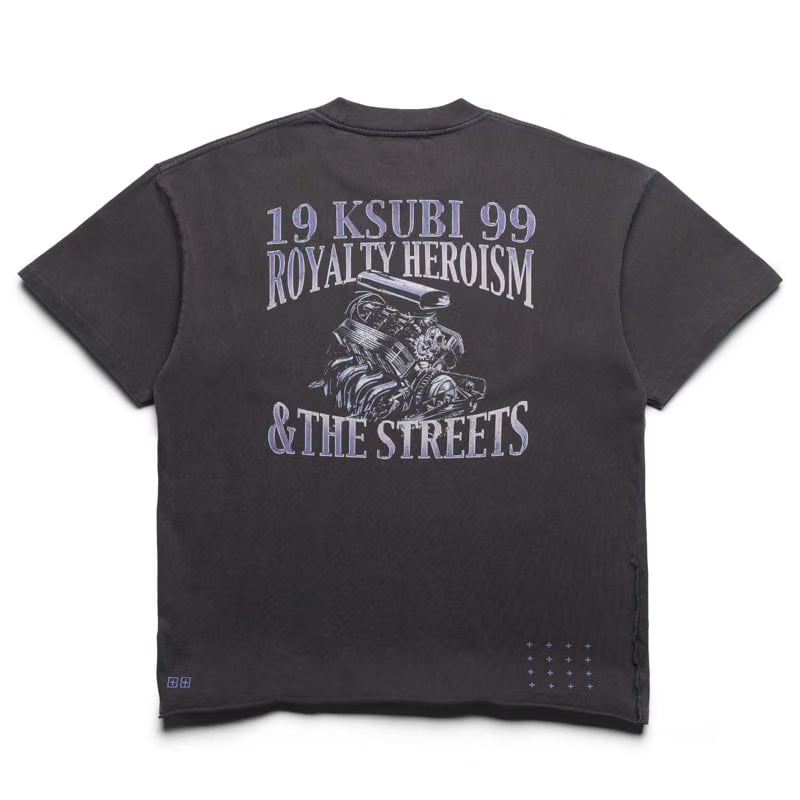 Ksubi Engine Ekcess Tee - Charcoal