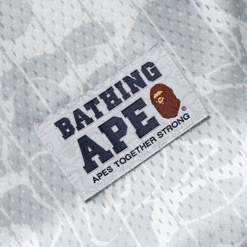 BAPE A Bathing Ape Camo Stripe Baseball Jersey - Gray