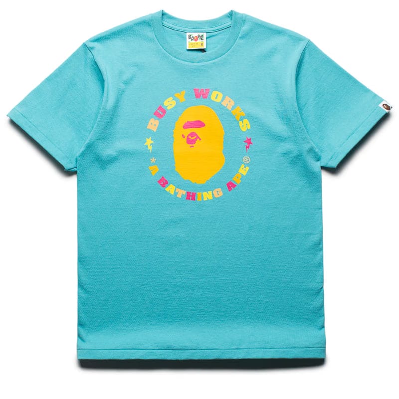 BAPE A Bathing Ape Colors Busy Works Sta Tee - Blue