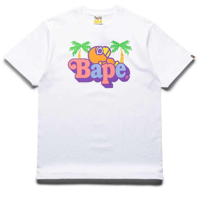 BAPE A Bathing Ape Colors Milo On Bape Summer Tee - White