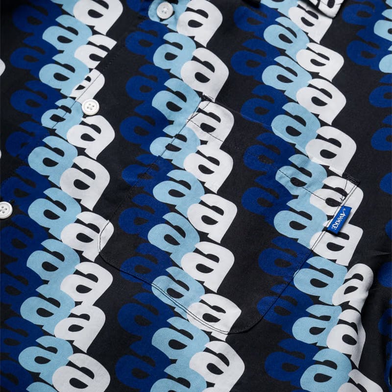 Awake NY Triple 'A' Print Camp Shirt - Blue/Multi