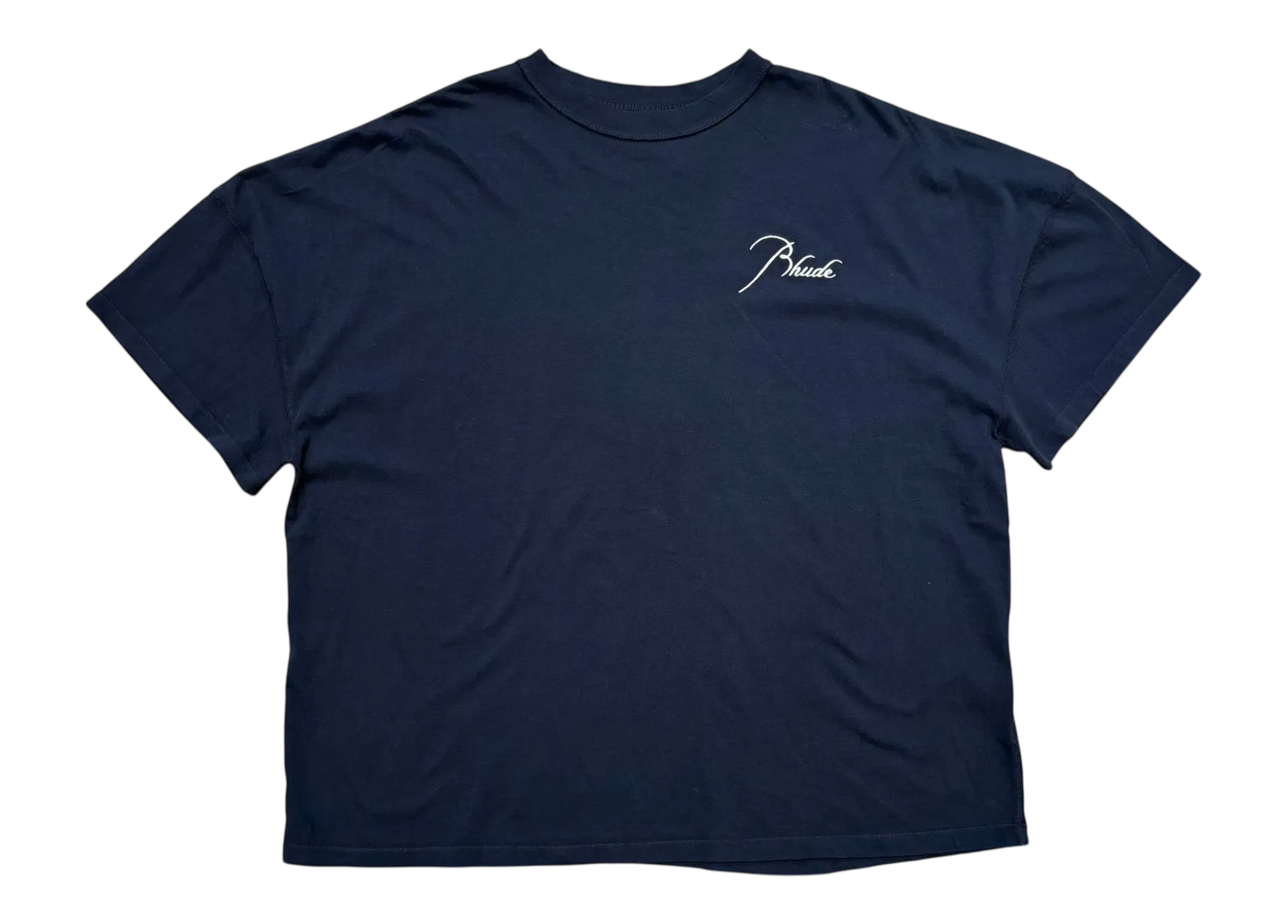 Rhude T-Shirt Reverse Navy COND NEW