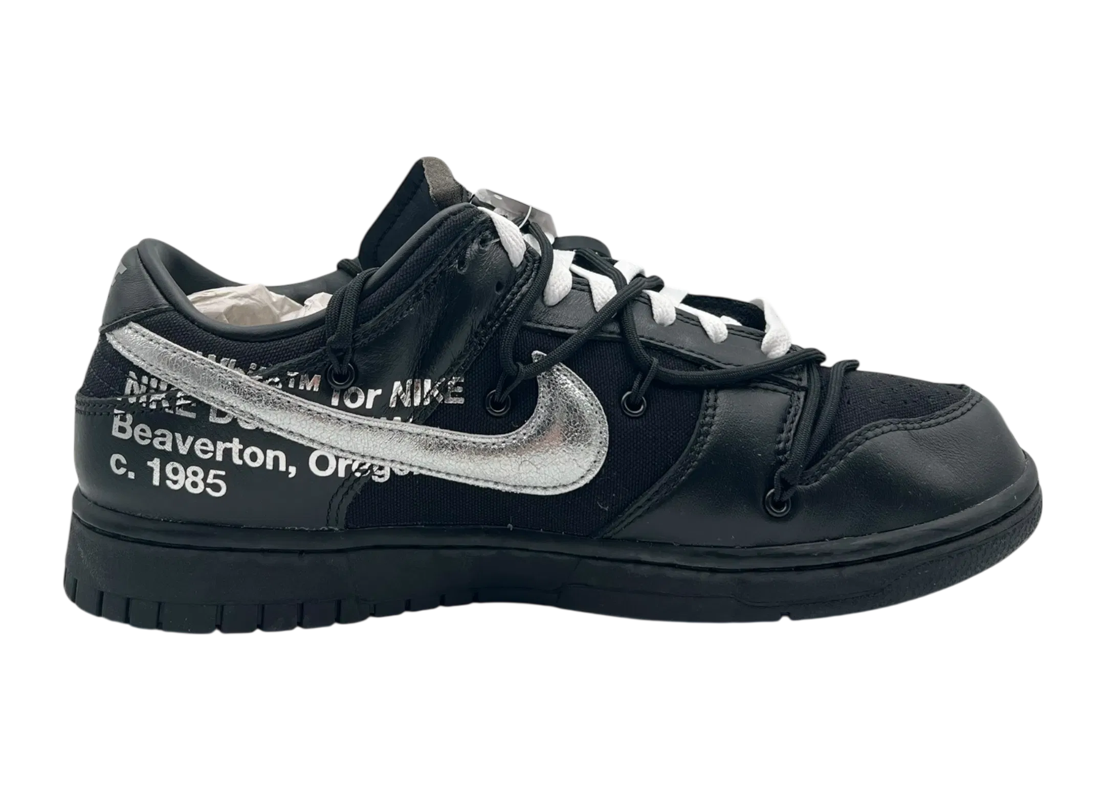 Nike Dunk Low Off-White Lot 50/50 COND NEW (NO BOX)