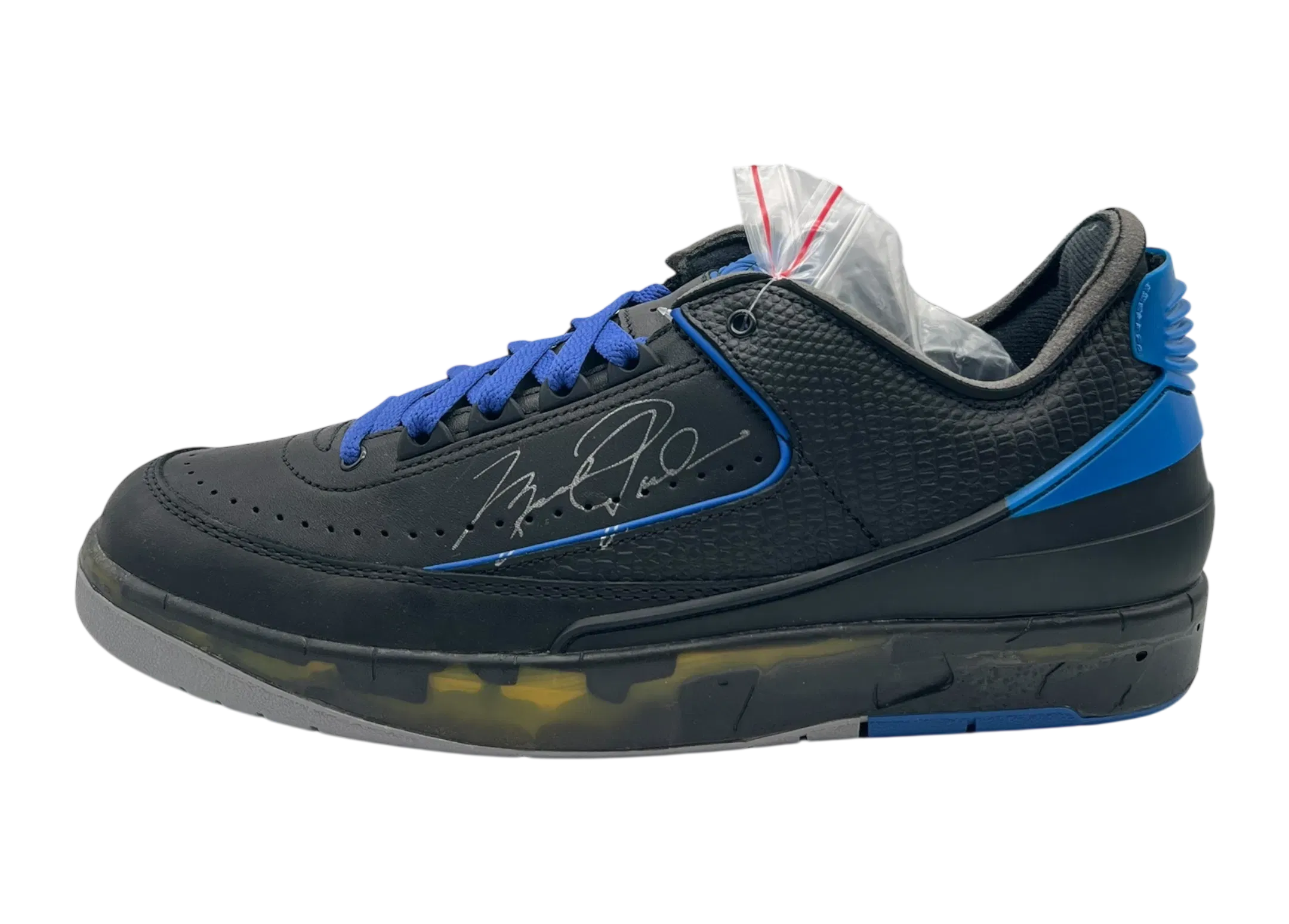 Nike Jordan 2 Low Off-White Black Blue COND NEW (NO BOX)