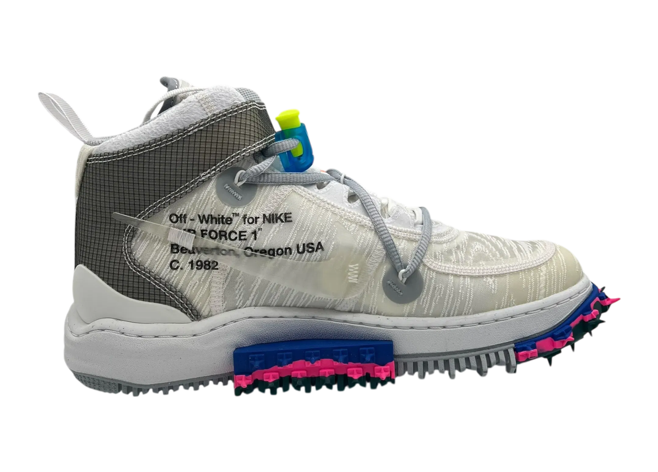 Nike Air Force 1 Mid Off-White White COND NEW (NO BOX)