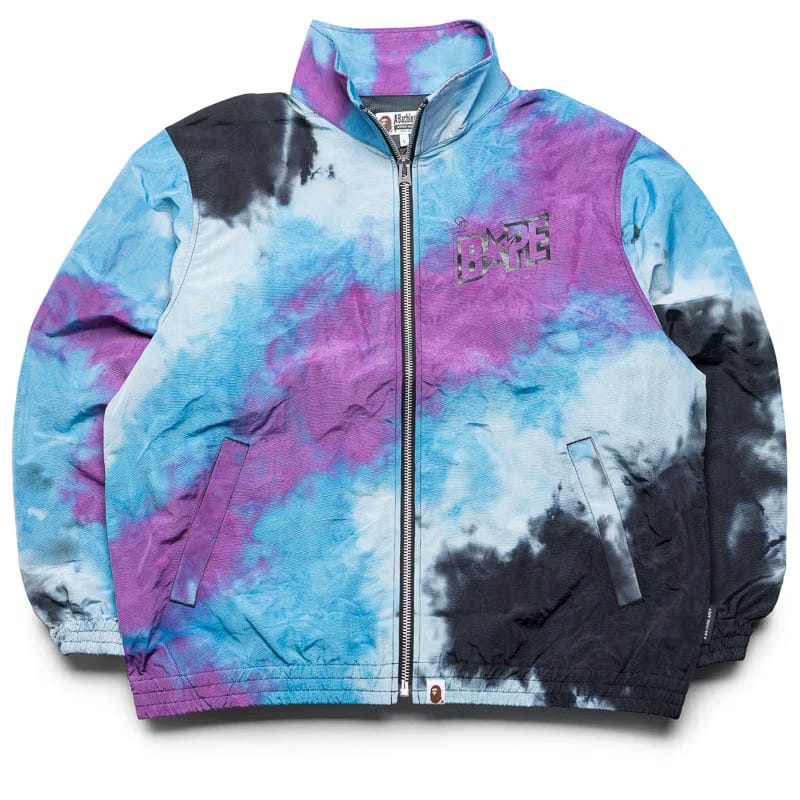 BAPE A Bathing Ape Tie Dye Track Jacket - Black