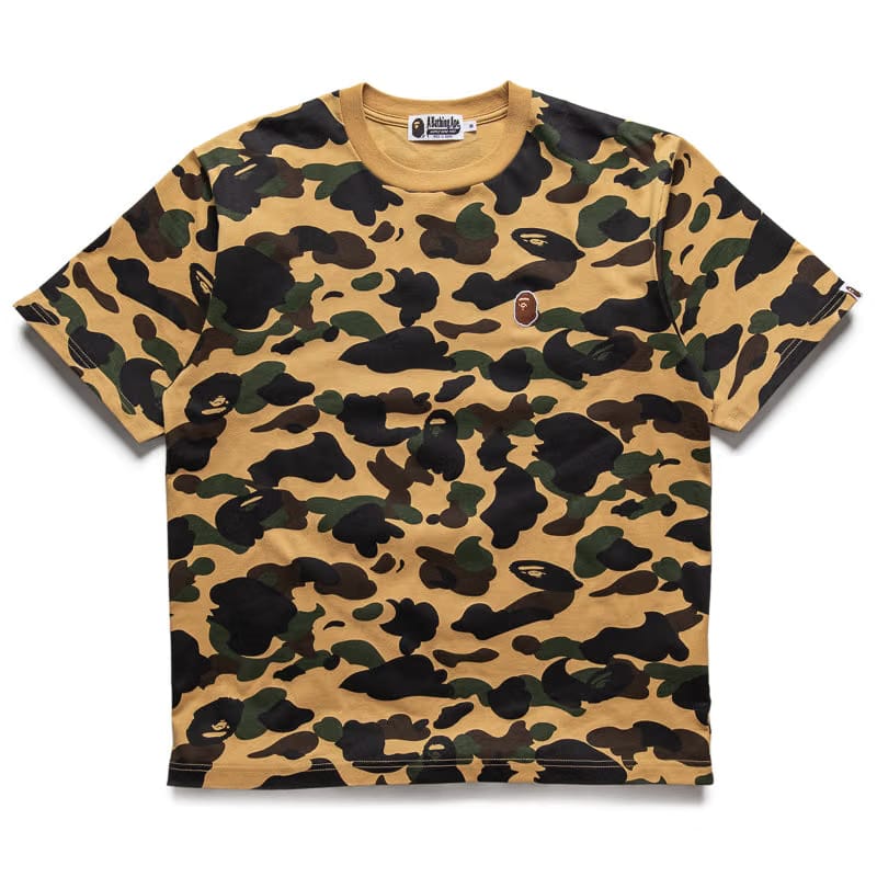 BAPE A Bathing Ape 1st Camo Point Tee - Yellow