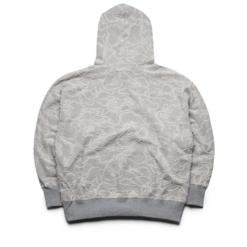 BAPE A Bathing Ape Line Camo Jacquard Pullover Hoodie - Grey