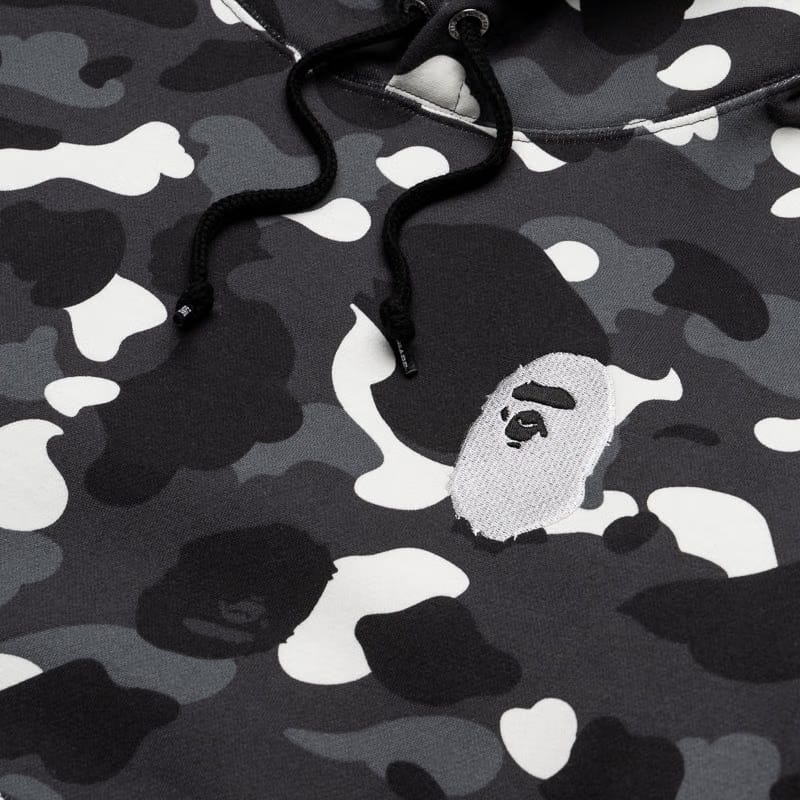 BAPE A Bathing Ape City Camo Ape Head Pullover Hoodie - Black