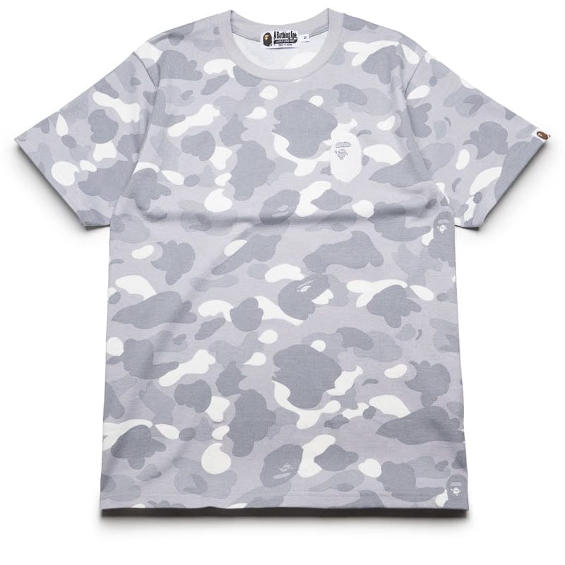 BAPE A Bathing Ape City Camo Ape Head Tee - Grey