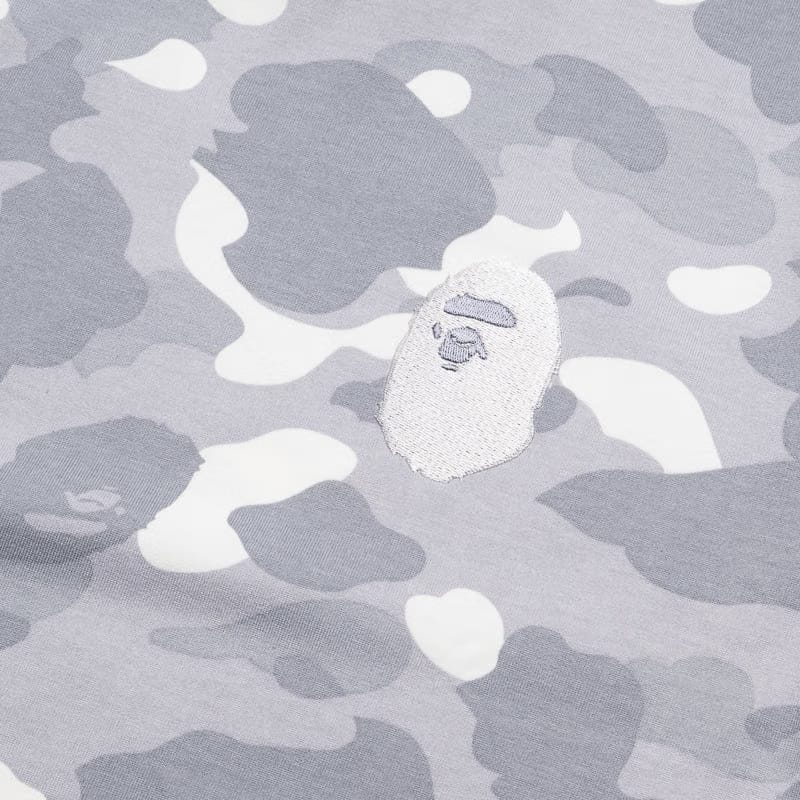 BAPE A Bathing Ape City Camo Ape Head Tee - Grey