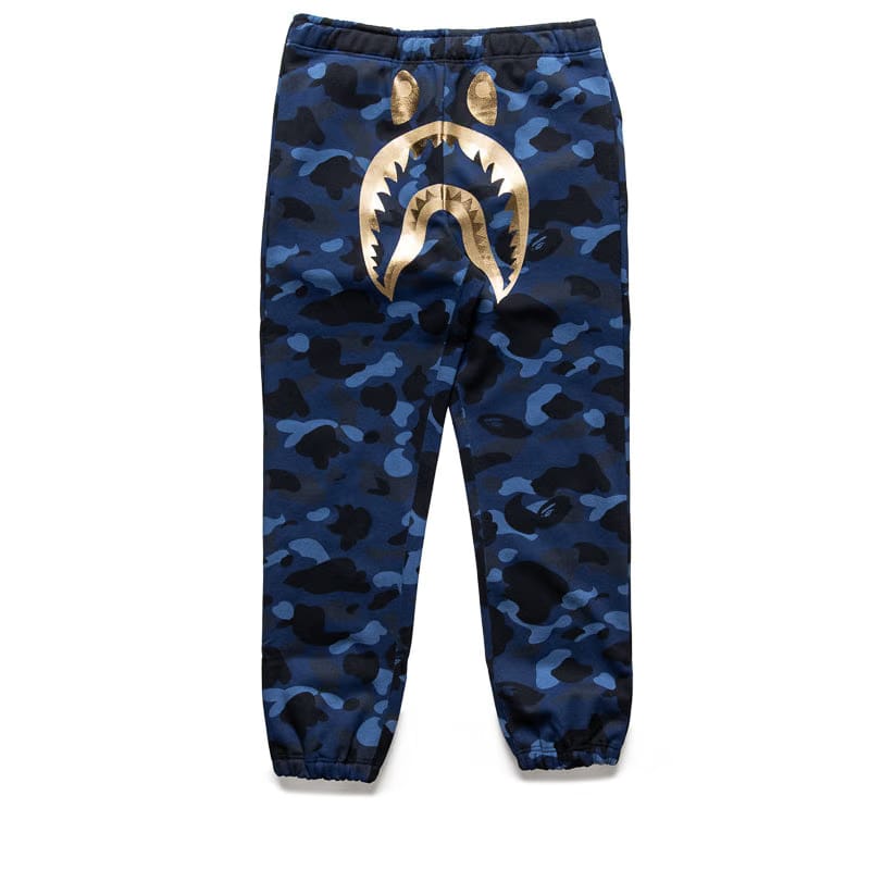 BAPE A Bathing Ape Color Camo Shark Sweatpant - Navy
