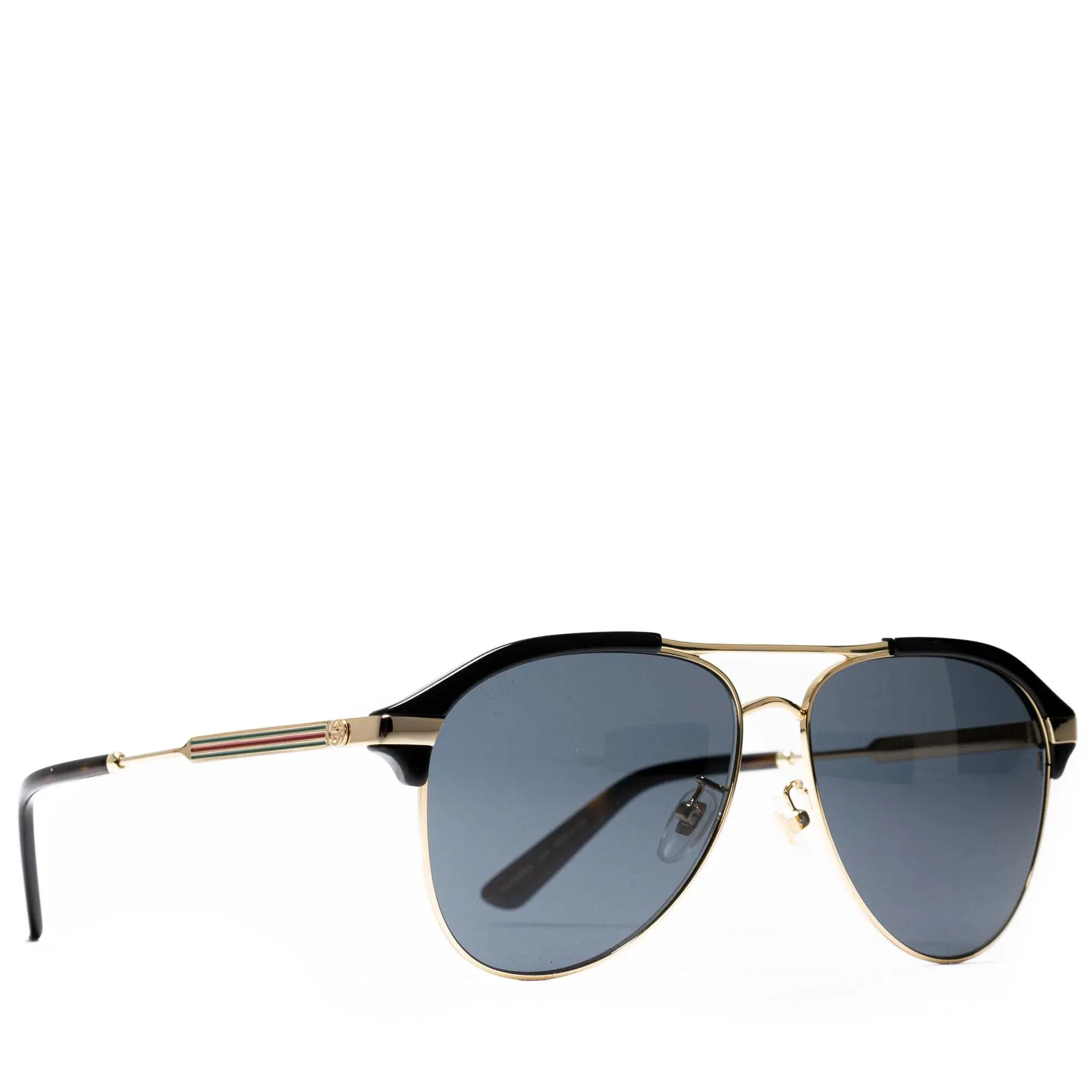 Gucci Aviator Sunglasses - Black/Gold