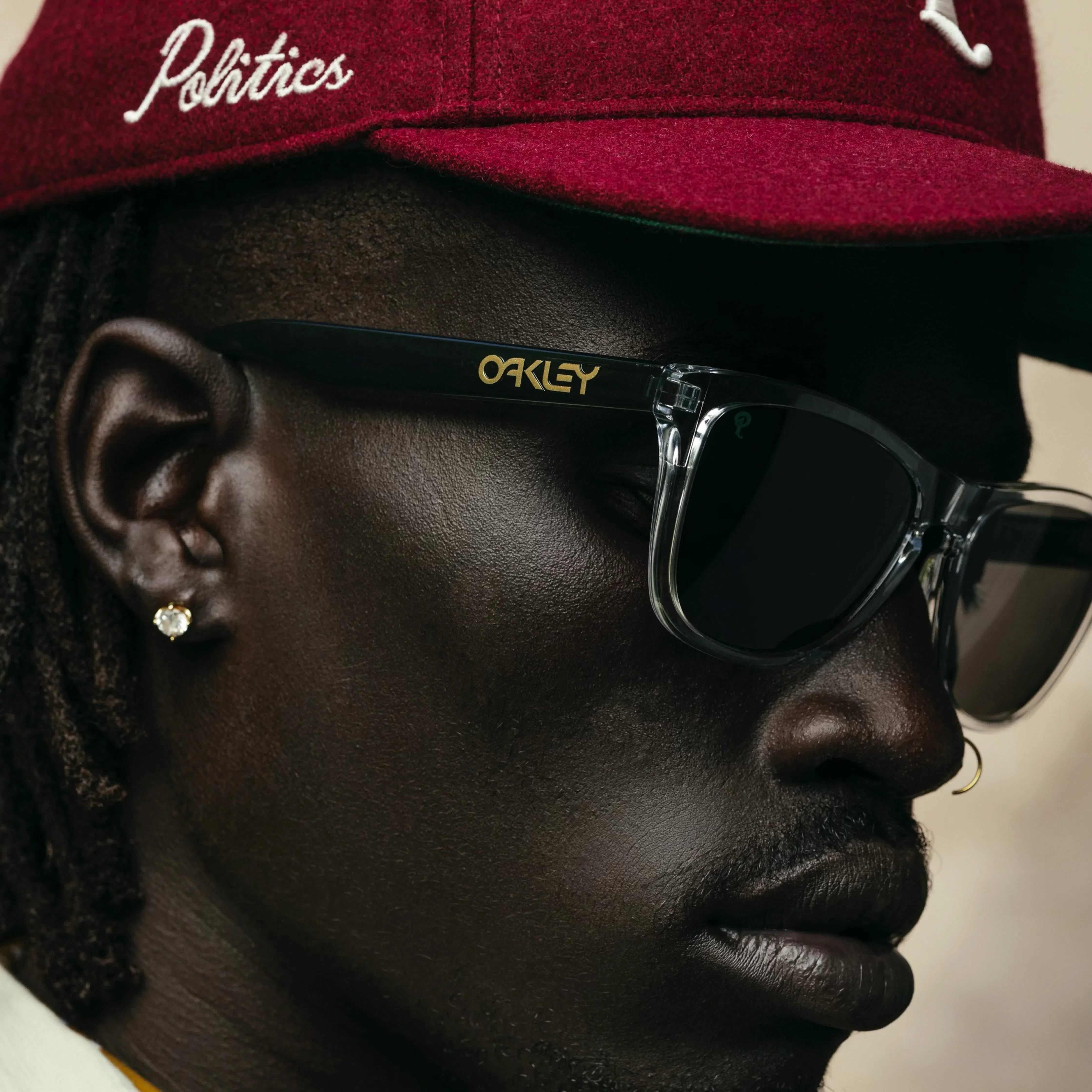 Oakley Politics x Oakley Frogskins Sunglasses - Polished Clear/Prizm Black