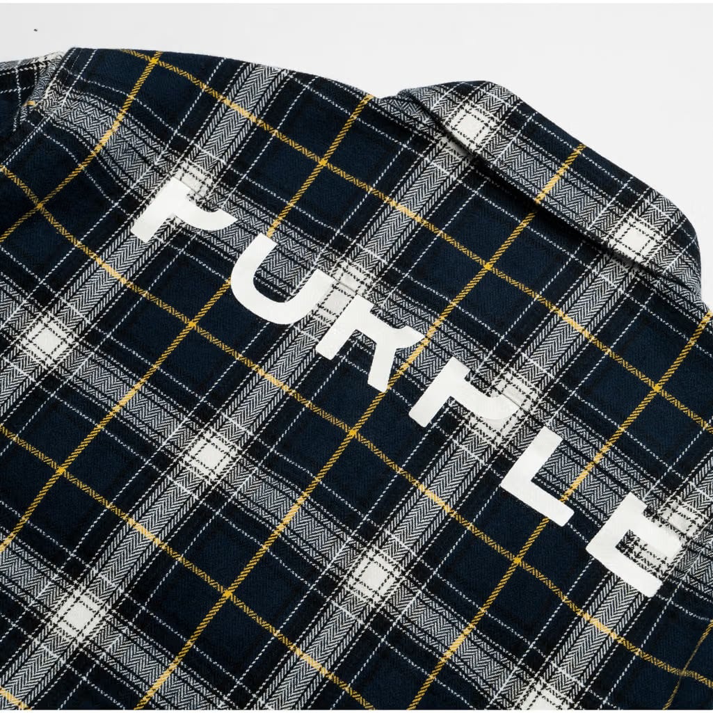 Purple Brand Plaid Flannel Shirt - Black