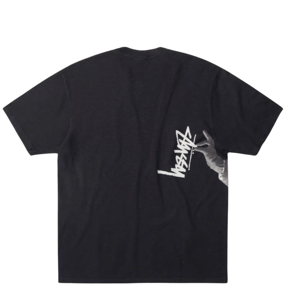 STUSSY PARIS FADED BLACK TEE
