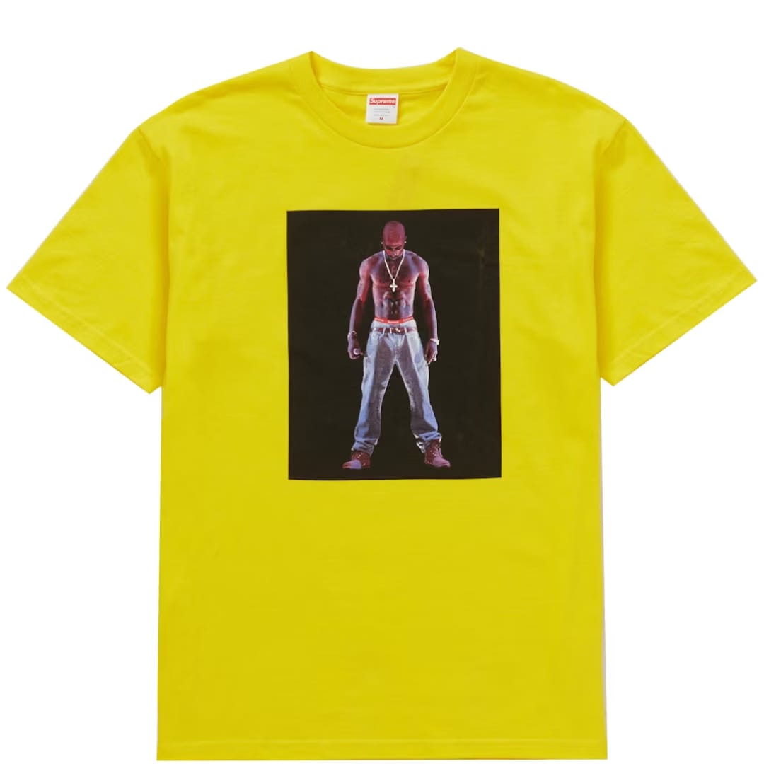 SUPREME TUPAC HOLOGRAM YELLOW TEE