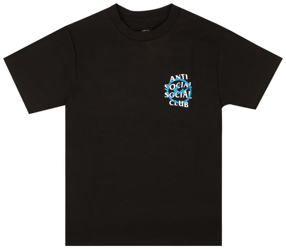 Anti Social Social Club x Fragment Blue Bolt T-Shirt