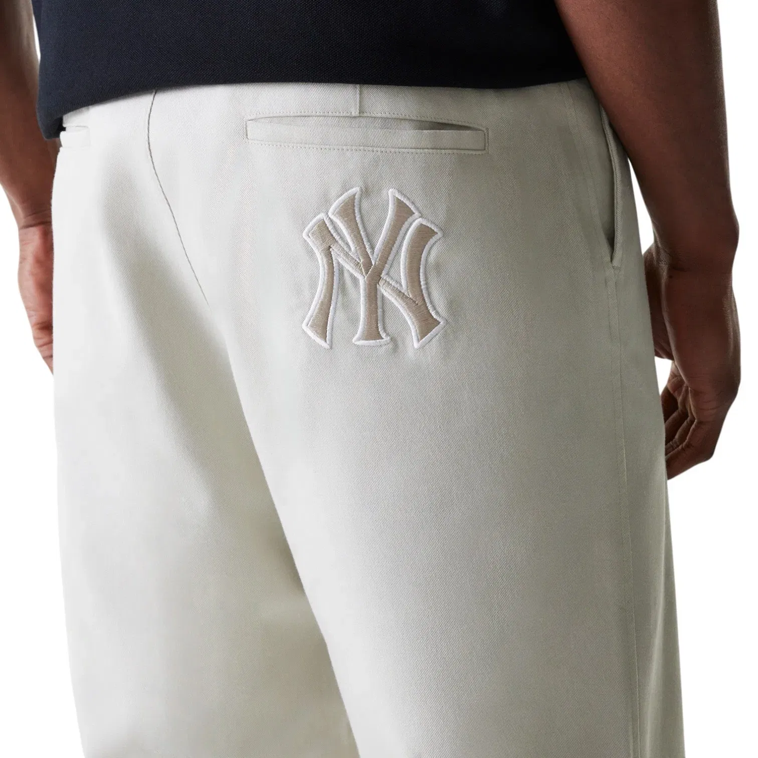 New Era Pants Chino New York Yankess Beige