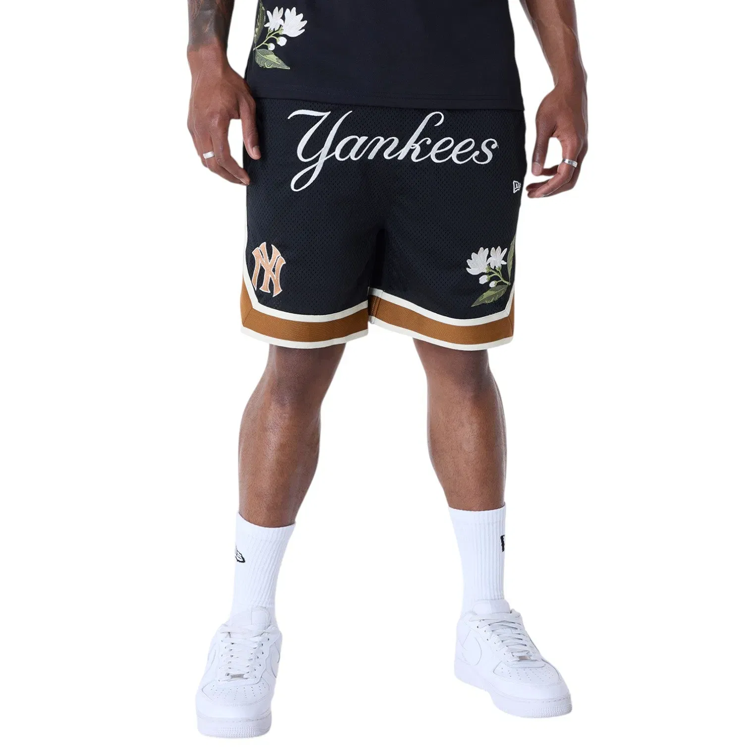 New Era Shorts New York Yankees Black Floral