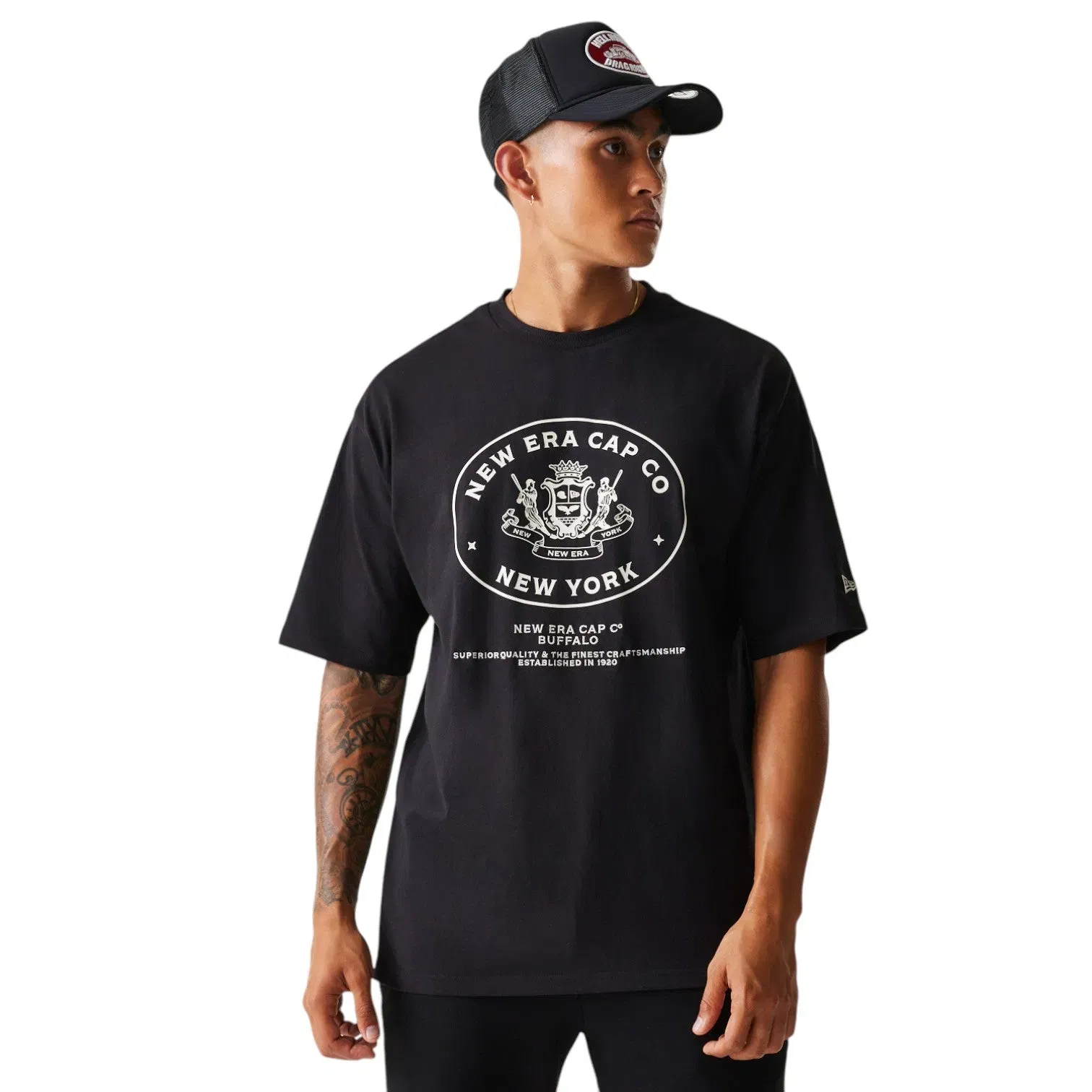 New Era T-shirt New York Black Heritage