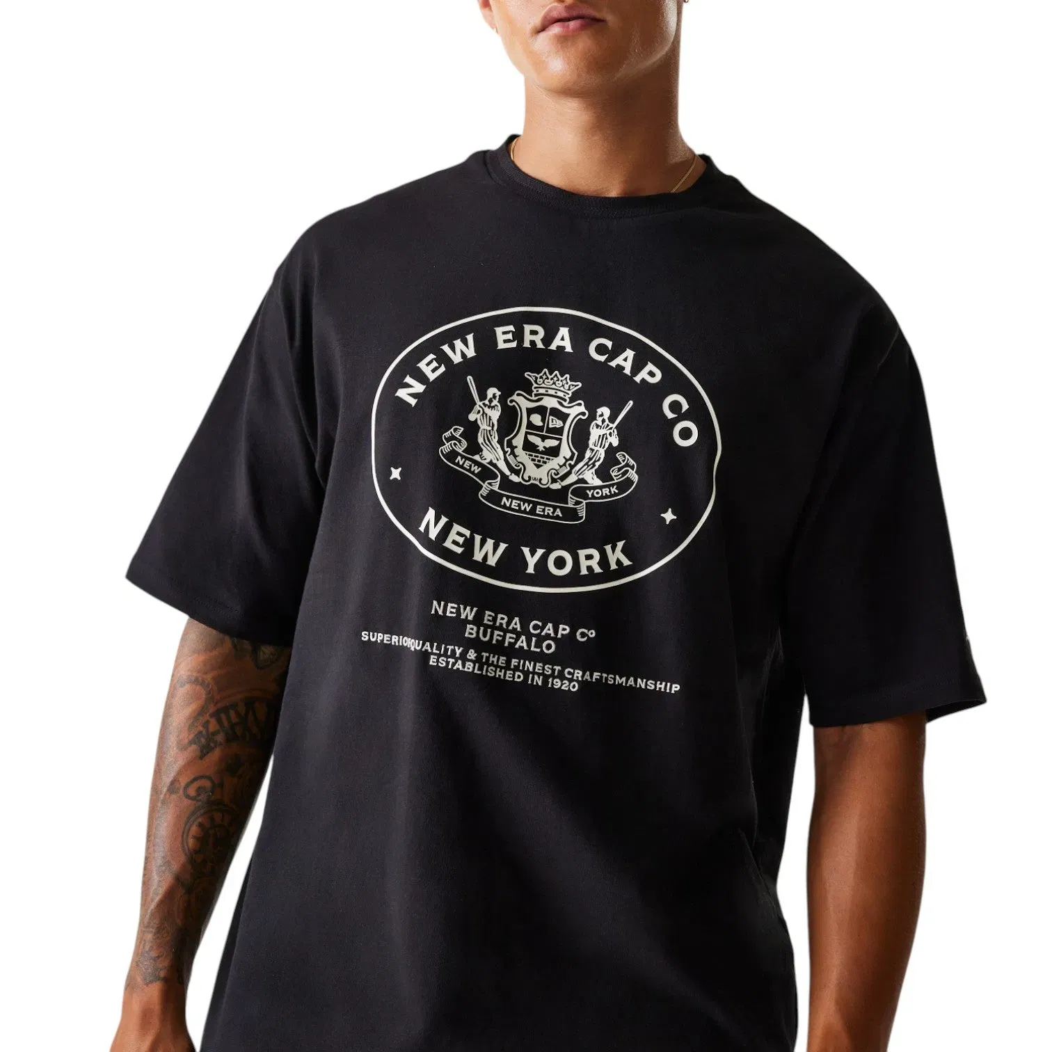 New Era T-shirt New York Black Heritage