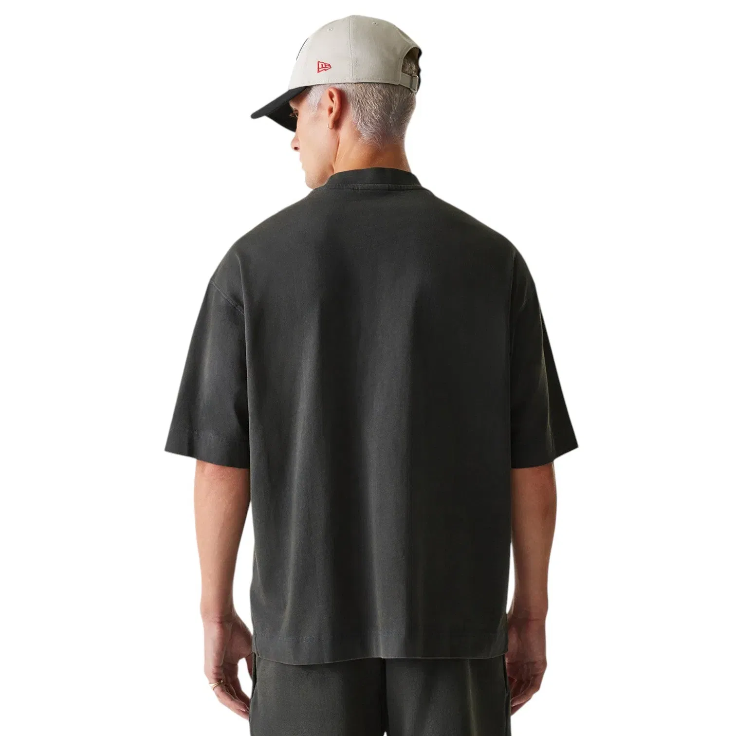 New Era T-shirt Oversize Chicago Bulls Dark Grey