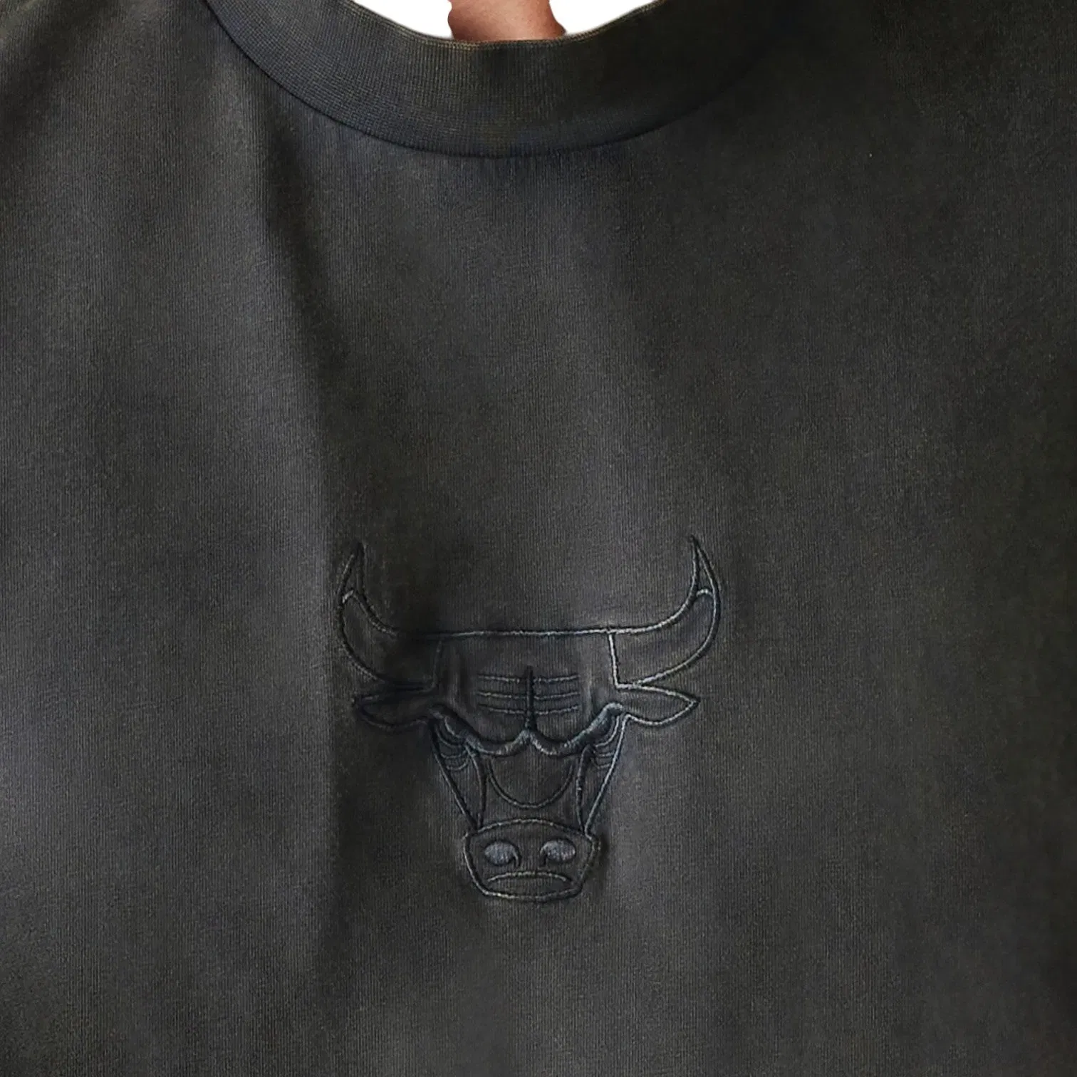 New Era T-shirt Oversize Chicago Bulls Dark Grey