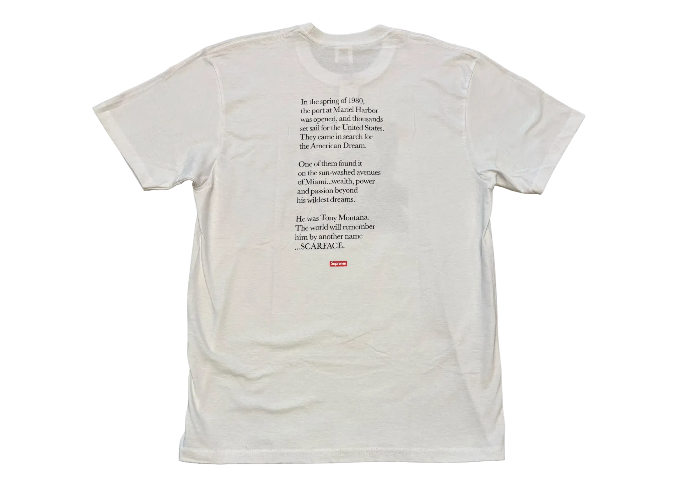 Supreme T-shirt Scarface COND NEW