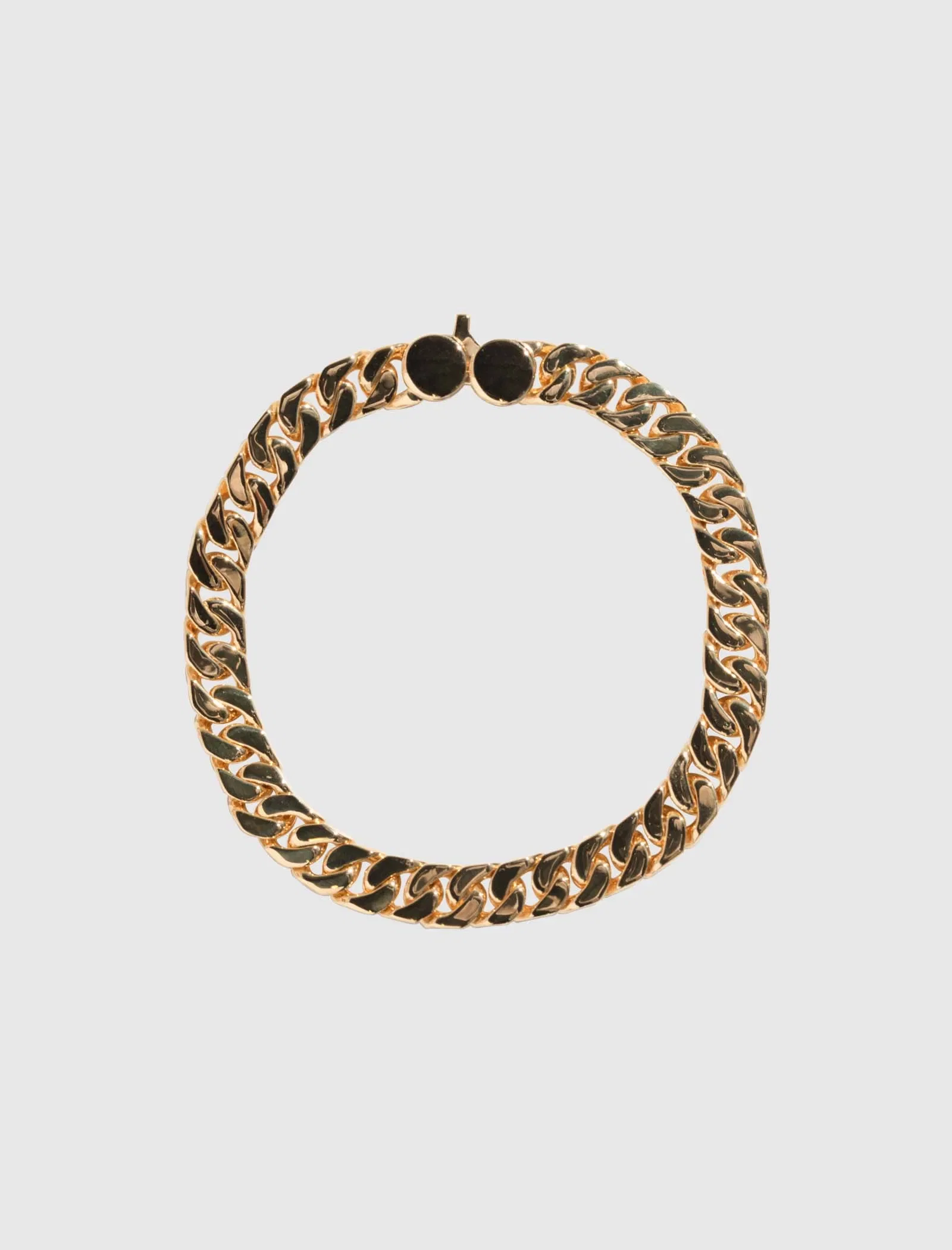 Tom Wood GOLD CURB 7 BRACELET